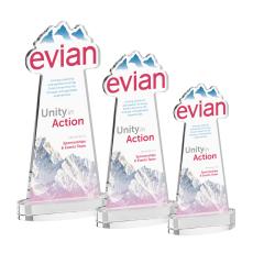 EdgeCraft Full Color Clear (via Ocean) on Alberton Base Abstract / Misc Crystal Award - Corporate Awards