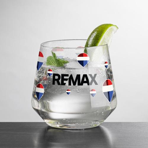 Corporate Recognition Gifts - Etched Barware - Tucson OTR/DOF - Full Color