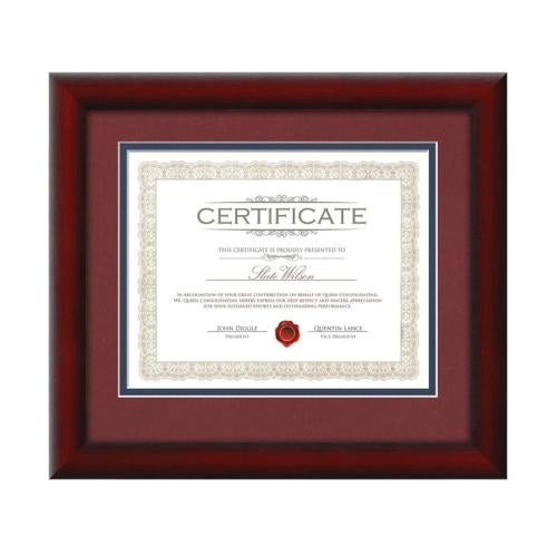 Corporate Awards - Certificate Frames - Wellesley   
