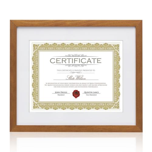 Corporate Awards - Certificate Frames - Carter