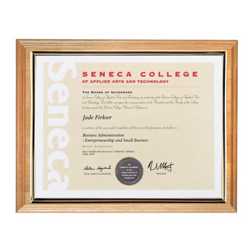 Corporate Awards - Certificate Frames - Bamboo Certificate Holder