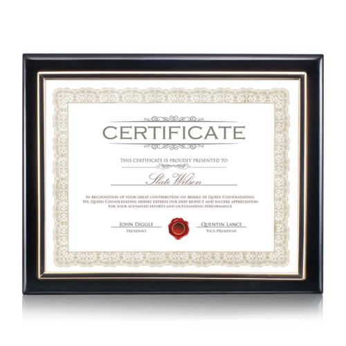 Corporate Awards - Certificate Frames - Farnsworth Certificate Holder