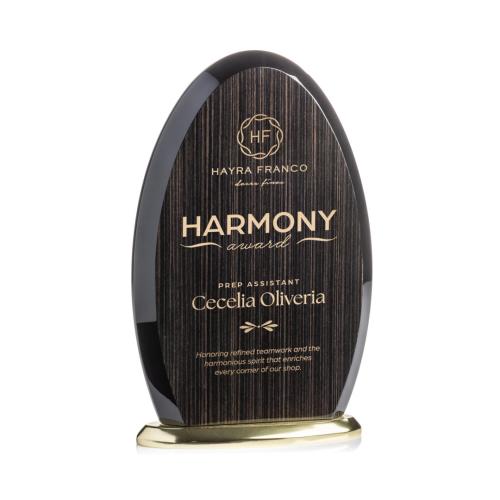 Corporate Awards - Eco Friendly Awards - Wood Awards - Evington Slatewood Gold Circle Wood Award