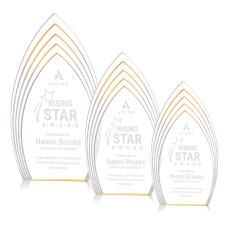 Turello Gold Arch & Crescent Acrylic Award - Acrylic Awards
