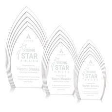 Turello Clear Arch & Crescent Acrylic Award - Acrylic Awards
