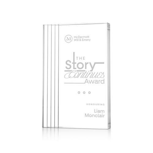 Corporate Awards - Acrylic Awards - Haverton Clear Rectangle Acrylic Award