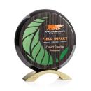 Donovan Slatewood Full Color Gold Circle Wood Award