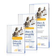 Haverton Full Color Blue Rectangle Acrylic Award - Acrylic Awards