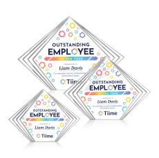 Crawford Full Color Clear Acrylic Award - Acrylic Awards