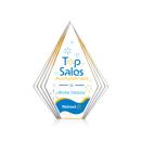 Brantley Full Color Gold Acrylic Award