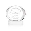 Sheraton White on Base Circle Crystal Award