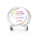 Sheraton Full Color Clear on Base Circle Crystal Award