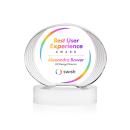 Sheraton Full Color White on Base Circle Crystal Award