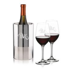 Catania Wine Cooler & RIEDEL Oenologue Wine Set - Etched Barware