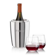 Pescara Wine Cooler & Garland Stemless Wine Set - Newest Additions