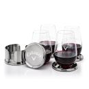 Baldoni Coasters & Boston Stemless Wine Set