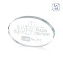 Baldus Oval Clear Circle Crystal Award