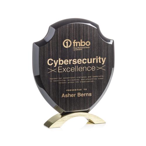 Corporate Awards - Eco Friendly Awards - Wood Awards - Belgrave Slatewood Gold Abstract / Misc Wood Award