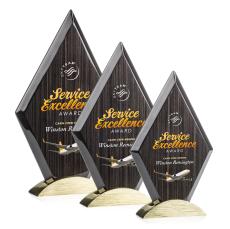 Atridge Slatewood Full Color Gold Wood Award - Eco Friendly Awards