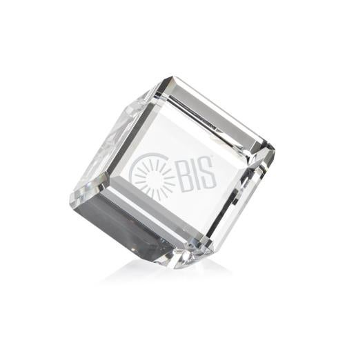 Corporate Awards - Crystal Awards - Crystal Paperweights - Carlton Cube Crystal Award