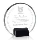 Olympia Black Circle Crystal Award