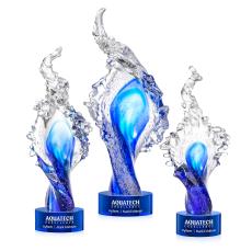 Breaker Blue on Marvel Base Abstract / Misc Glass Award - Modern Awards