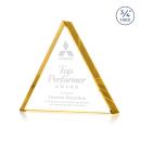 Adler Triangle Gold Diamond Crystal Award