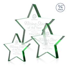 Esna Green Star Crystal Award - Crystal Star Awards
