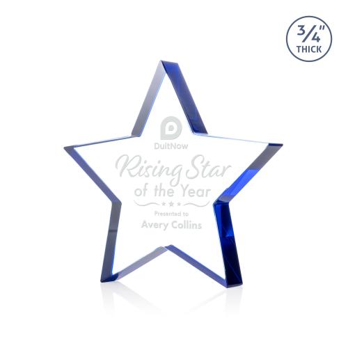 Corporate Awards - Crystal Awards - Esna Blue Star Crystal Award