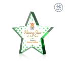 Esna Full Color Green Star Crystal Award