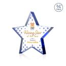 Esna Full Color Blue Star Crystal Award