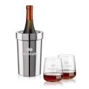 Milano Wine Cooler & Dunhill Stemless Wine Set