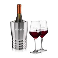 Genoa Wine Cooler & Germain Wine Set - Corporate Recognition Gifts