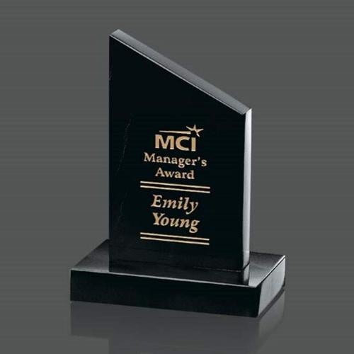 Corporate Awards - Award Plaques - Marble and Stone Plaques - Newport Marble Peak Stone Award
