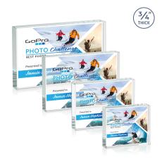 Verona Full Color Paperweight - Starfire - Crystal Awards