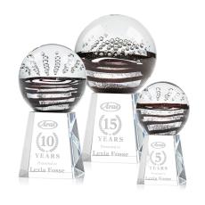Serenity Clear on Celestina Base Spheres Glass Award - Modern Awards