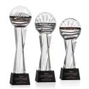 Serenity Black on Grafton Base Spheres Glass Award