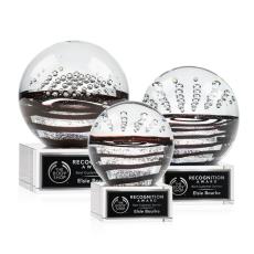Serenity Clear on Hancock Base Spheres Glass Award - Art Glass Awards