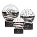 Serenity Black on Paragon Base Spheres Glass Award