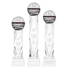 Serenity Clear on Toscana Base Spheres Glass Award - Art Glass Awards