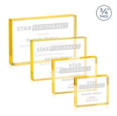 Verona Paperweight - Gold - Corporate Awards