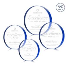 Gainsborough Blue Circle Crystal Award - Corporate Awards