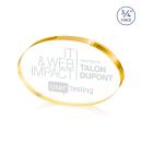 Baldus Oval Gold Circle Crystal Award