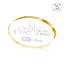 Baldus Oval Gold Circle Crystal Award