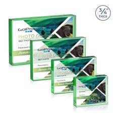 Verona Full Color Paperweight - Green - Corporate Recognition Gifts