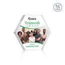 Gilford Hexagon Full Color Clear Crystal Award