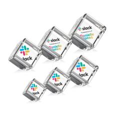 Carlton Cube Full Color Crystal Award - Desk Accessories