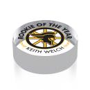 Hockey Puck Full Color Circle Glass Award