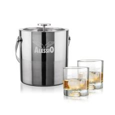 Catania Ice Bucket & Marbella On-the-Rocks Set - Newest Additions
