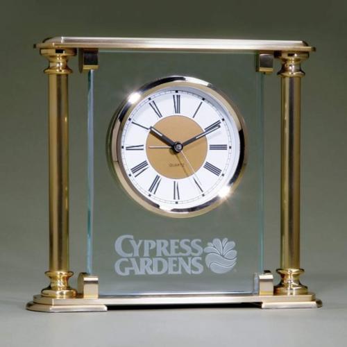 Corporate Gifts, Recognition Gifts and Desk Accessories - Clocks - Mantel Clock 